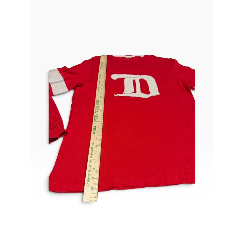 CCM NHL Detroit Red Wings Long Sleeve Shirt Red Vintage Style Mens Small - Picture 4 of 7
